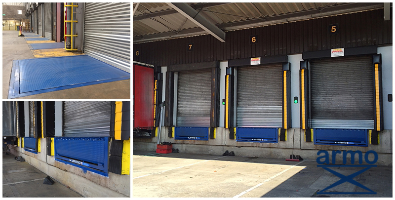 Armo supplies and installs 8 non-standard Dock Levellers for construction partner in Nuneaton