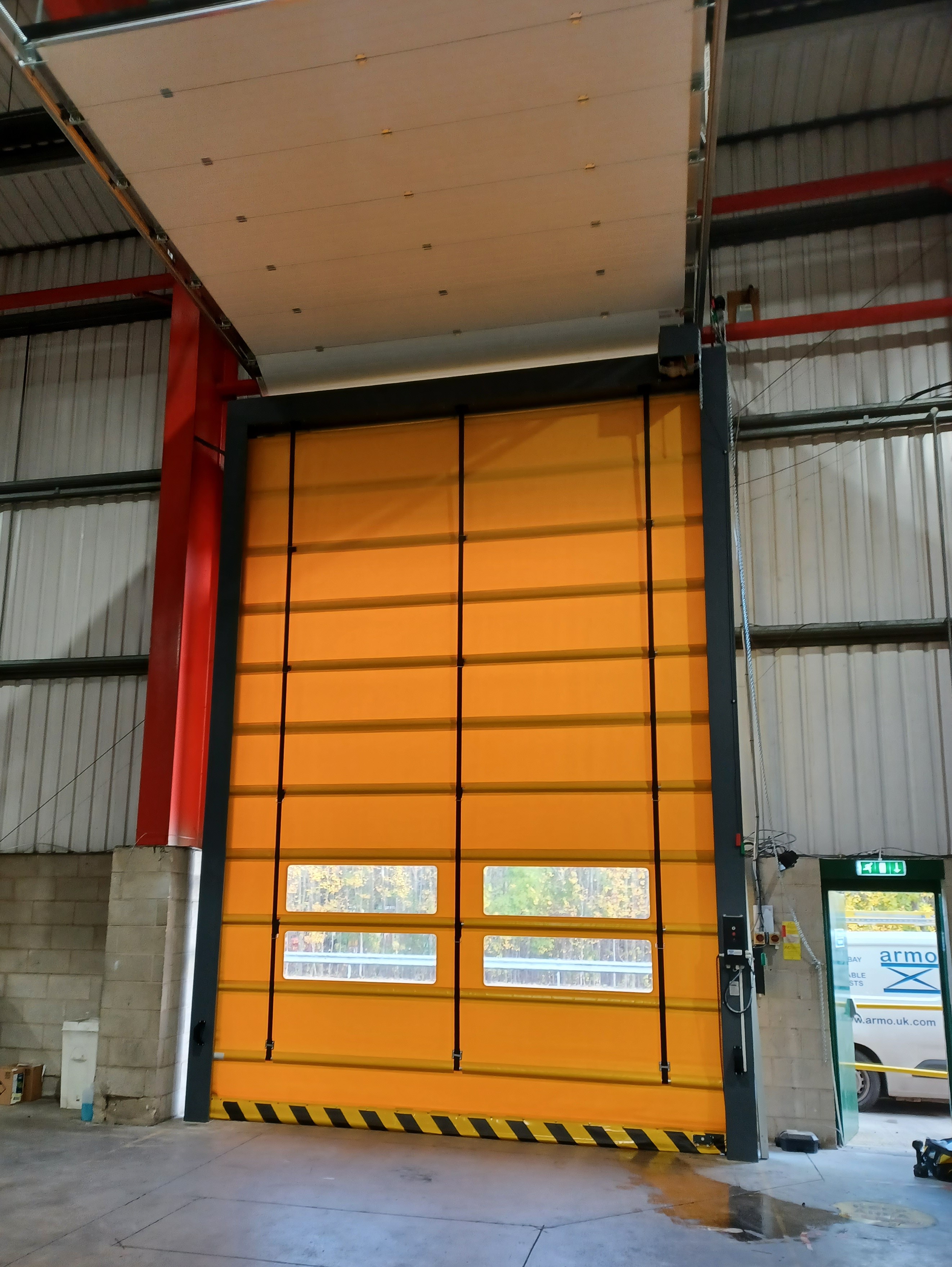 Modular dock, Insulated High-Speed Doors and Insulated Section Overhead Doors installed in Barnsley 