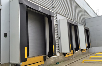 Ten Loading bays upgraded with Inflatable Dock Shelters in Derbyshire