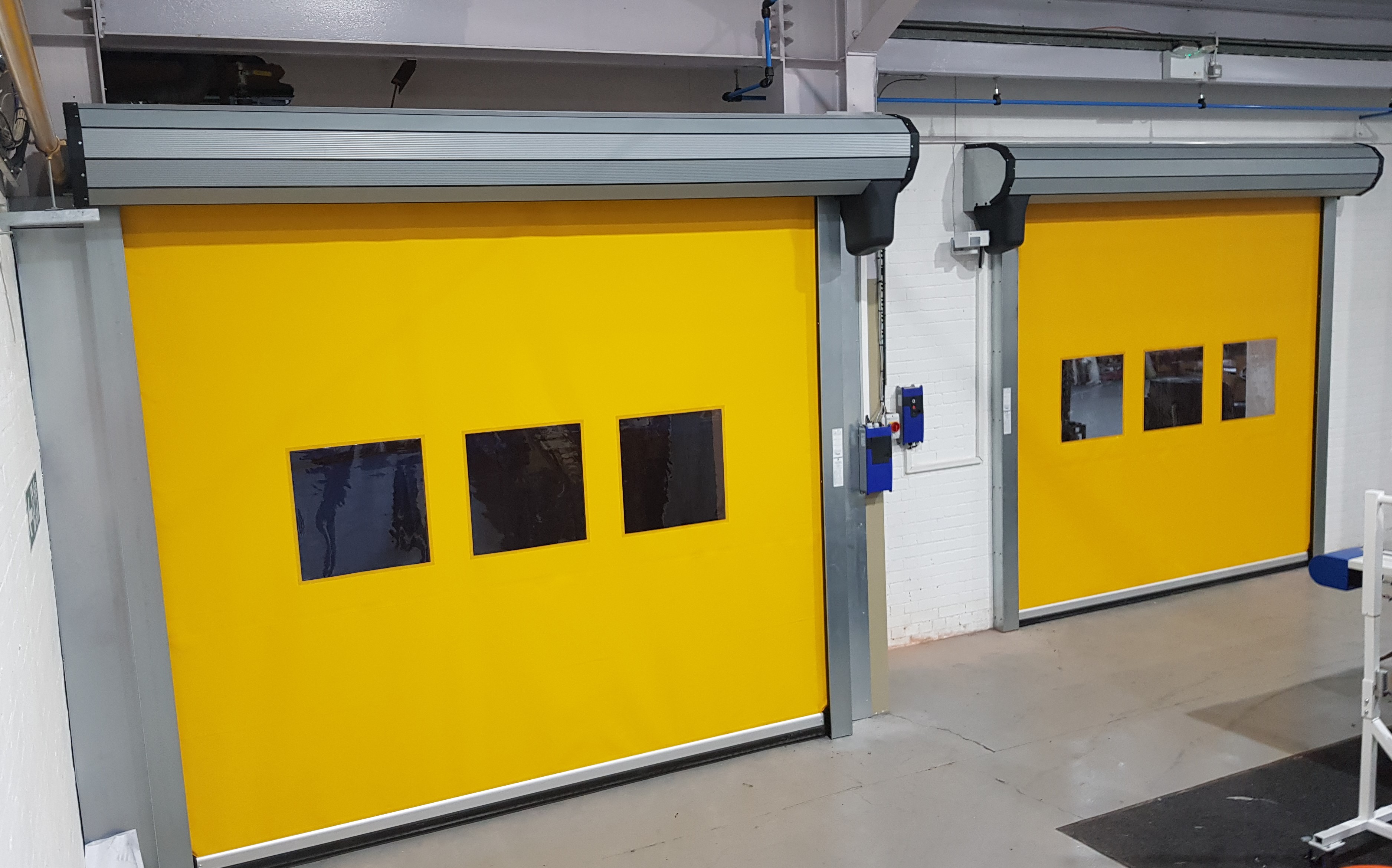 Strong External Fast Action Door into a Leading Manufacturer in Nottingham
