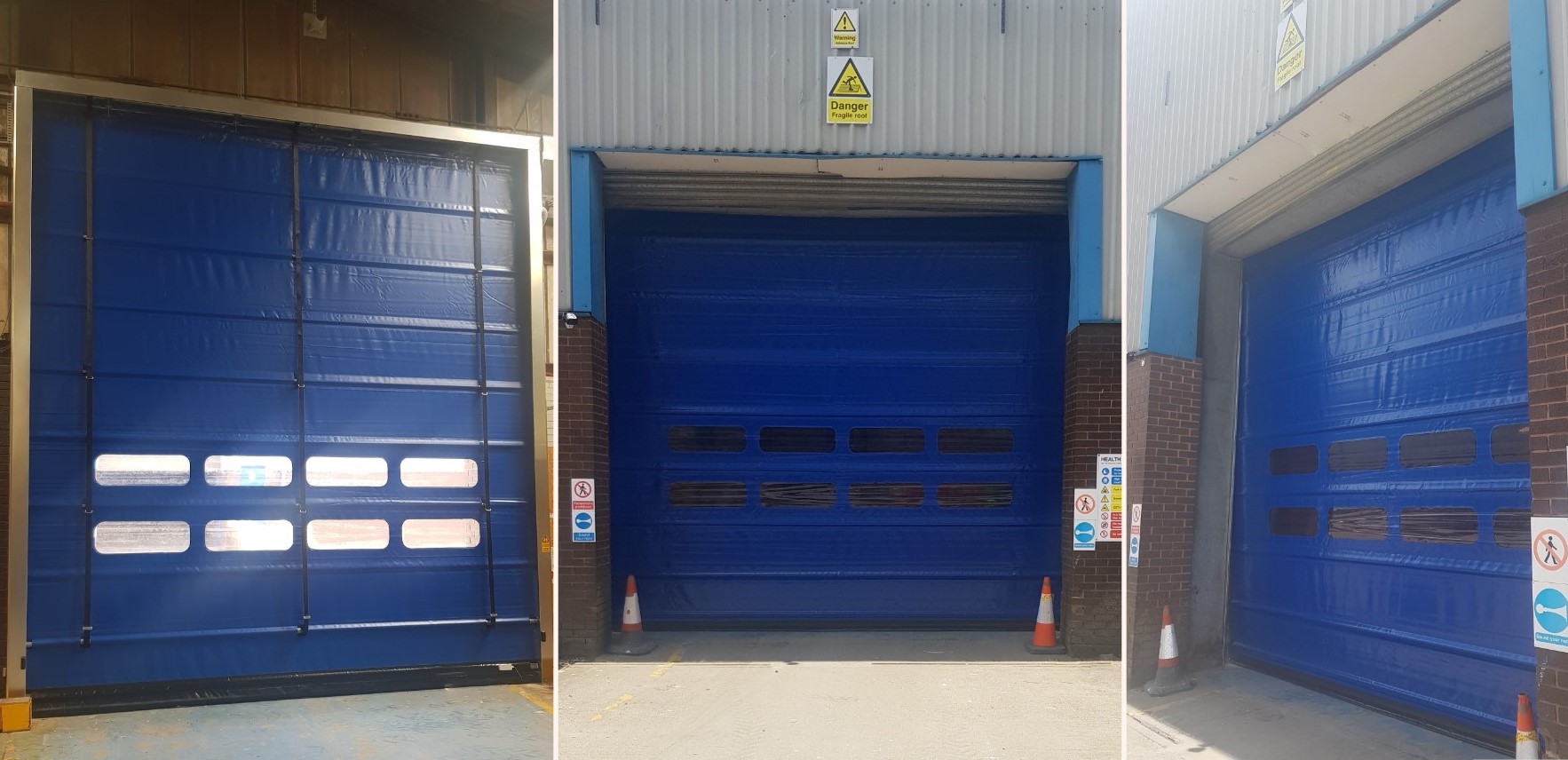 Another successful installation for Armo (UK) of High-Speed Industrial Doors in a Major Supermarket Chain