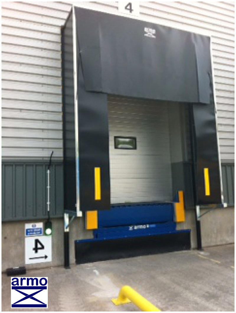 Retractable Dock Shelter Installation for Sheffield warehouse