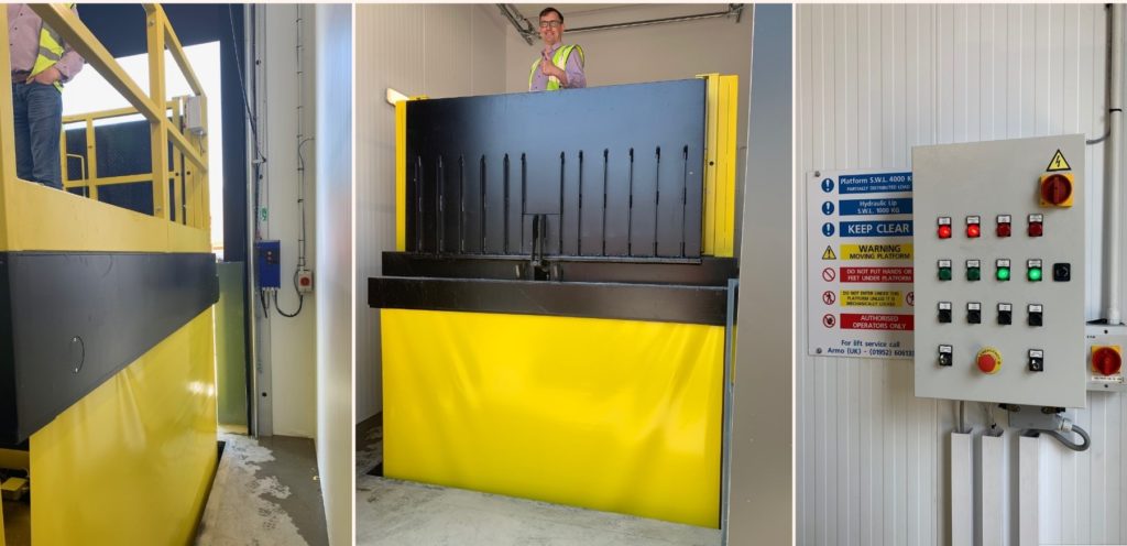 Another satisfied customer! Armo ARVL Vehicle Loading Lift installed in Bedfordshire